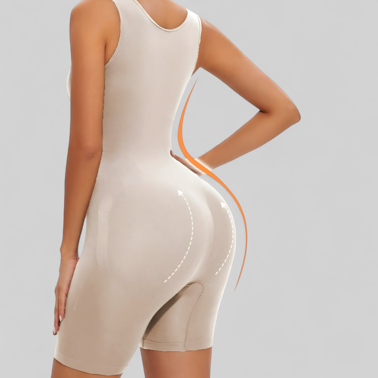 Body short gainant sans couture pour femme – Lot de 2 pièces