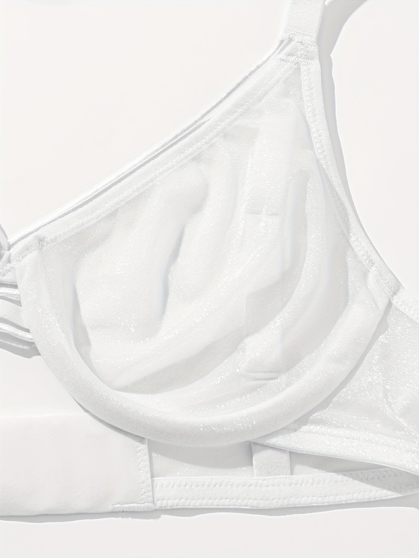 Soutien-gorge satiné sans couture avec armatures