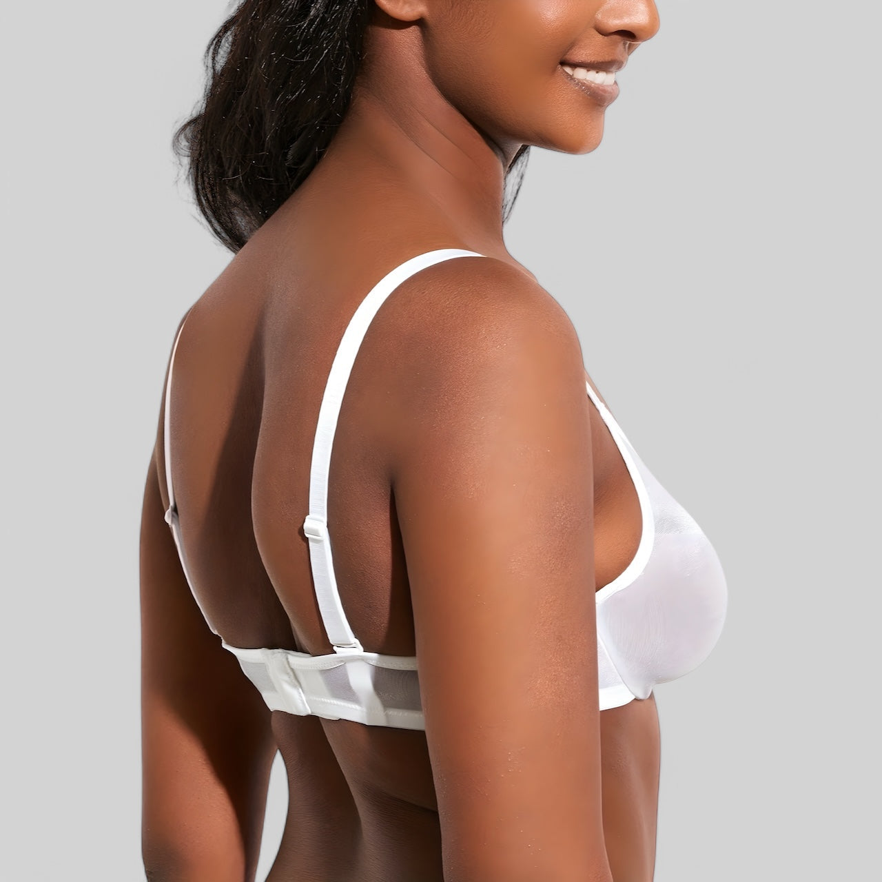 Soutien-gorge satiné sans couture avec armatures