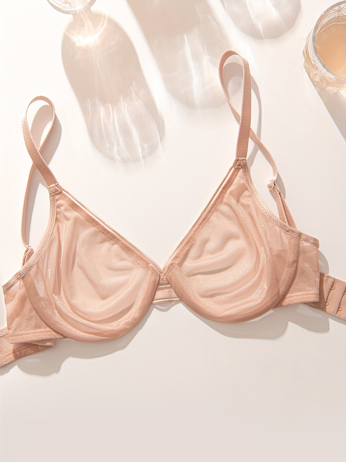Soutien-gorge satiné sans couture avec armatures