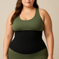 Gaine taille haute amincissante en tissu élastique avec soutien dorsal