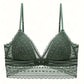 Soutien-gorge bralette dentelle vert kaki femme