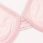 Soutien-gorge satiné sans couture avec armatures