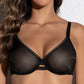 Soutien-gorge satiné sans couture avec armatures